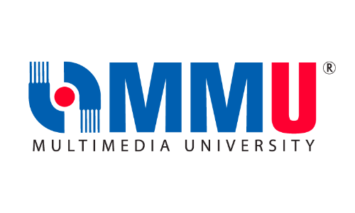 Logo of Multimedia University, representing innovation and education