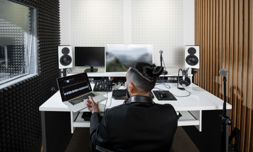 Behind Studio Monitors / Speakers​