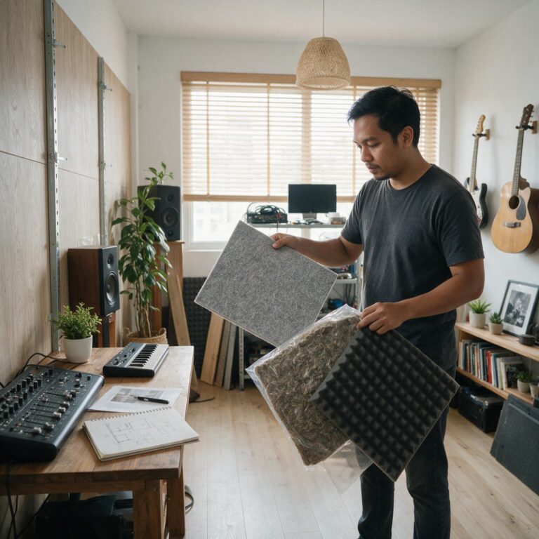 Polyester Felt vs Rockwool vs Acoustic Foam best acoustic material acoustic panel material sound absorbing materials polyester felt acoustic panel rockwool acoustic insulation acoustic foam acoustic treatment material
